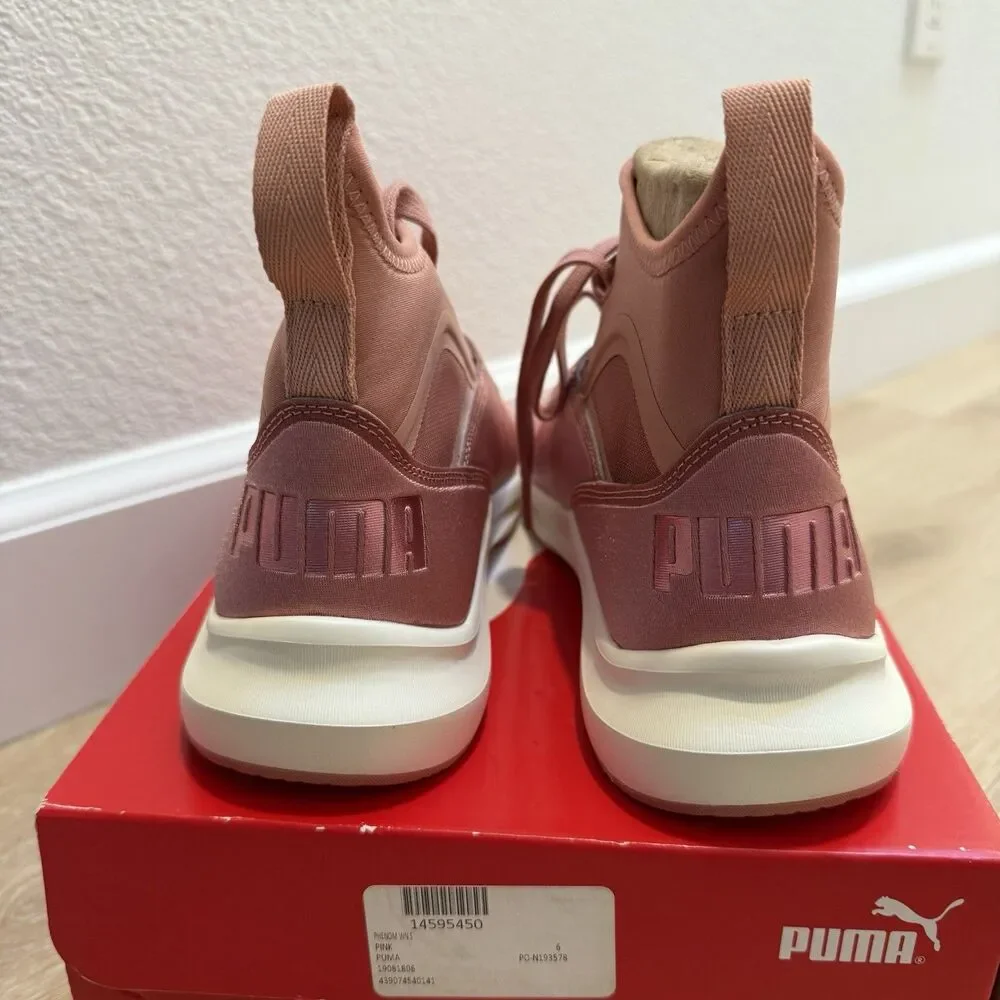 Puma x Selena Gomez Phenom En Pointe High Top Sneakers Pink Sz 6 Balletcore